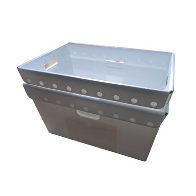 Correio ondulado não tóxico Tote Bins Waterproof Recyclable dos PP