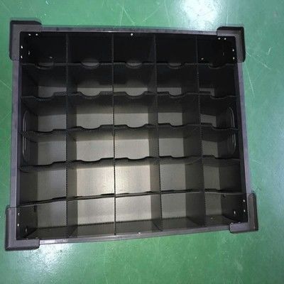 Anti 3mm estáticos 4mm corrugou a caixa de embalagem plástica para componentes eletrônicos