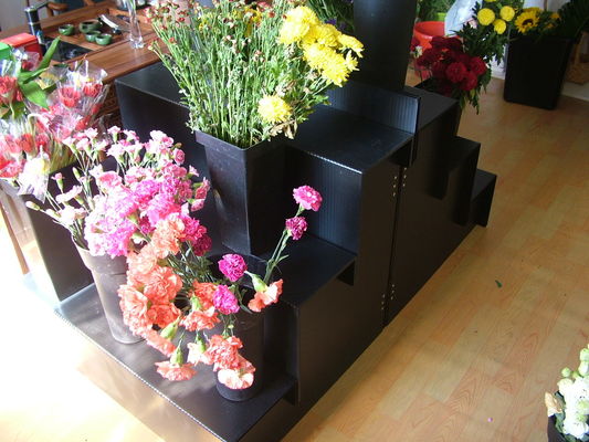 produto químico dos suportes de exposição da flor do casamento de 10mm Corflute resistente