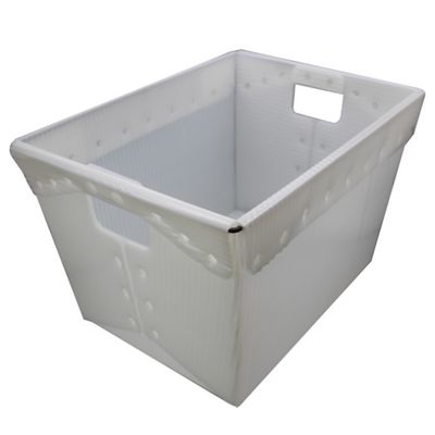 O retorno corrugou Tote White postal USPS que envia totalizadores plásticos