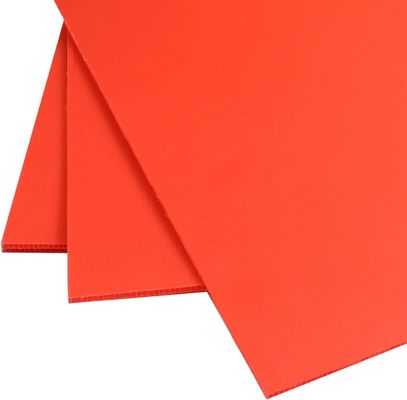 Folha de plástico corrugada de polipropileno Corflute customizado Durável