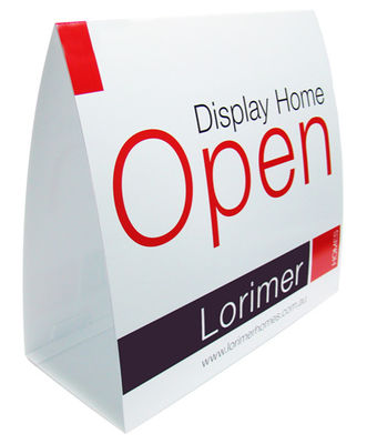 PP Corflute Roster Sign Corrugated Plastic Sign Personalizado dobrável